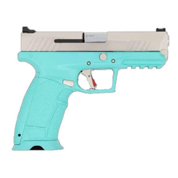 SDS Imports Tisas PX-9 Gen 3 Handgun 9mm Luger 18rd & 20rd Magazines 4.1" Barrel Robins Egg Blue with Silver Slide - Precision Shot Firearms