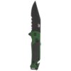 SOG Knives Escape 2.0 Folding Knife 3-2/5" Semi Serrated Clip Point Blade OD Green Blister - Precision Shot Firearms
