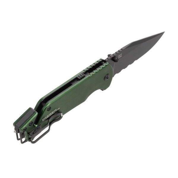 SOG Knives Escape 2.0 Folding Knife 3-2/5" Semi Serrated Clip Point Blade OD Green Blister - Precision Shot Firearms