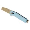 SOG Knives Diverge XR Folding Knife 3" Sheepsfoot Blade Gold and Light Blue Blister Pack - Precision Shot Firearms
