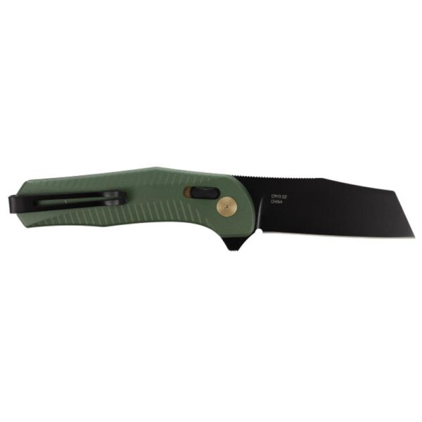 SOG Knives Diverge XR Folding Knife 3" Sheepsfoot Blade Black and Forest Green Blister Pack - Precision Shot Firearms