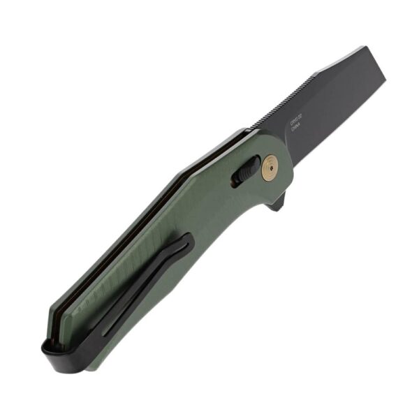 SOG Knives Diverge XR Folding Knife 3" Sheepsfoot Blade Black and Forest Green Blister Pack - Precision Shot Firearms
