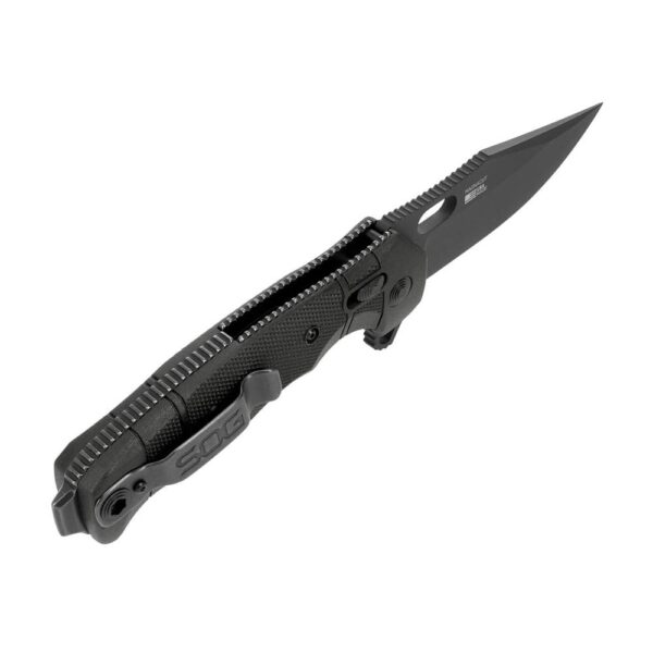 SOG Knives Seal XR Ti Folding Knife 3-9/10" Clip Point Blade Black - Precision Shot Firearms