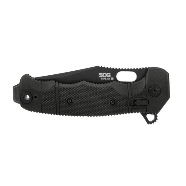 SOG Knives Seal XR Ti Folding Knife 3-9/10" Clip Point Blade Black - Precision Shot Firearms