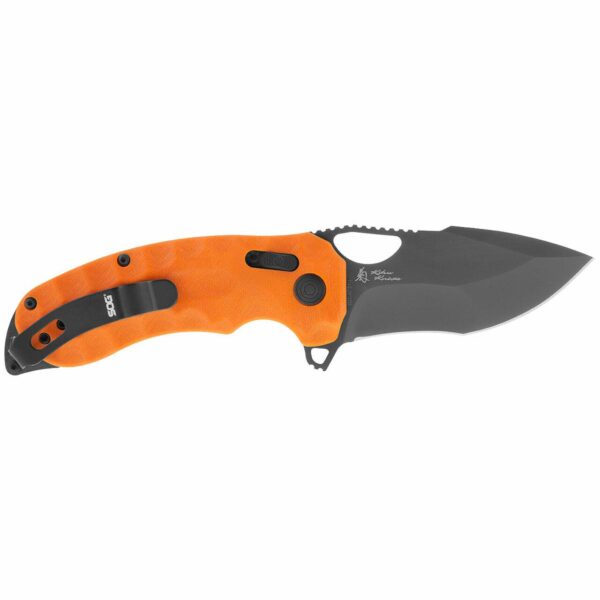 SOG Kiku XR LTE Blaze Orange Knife 3.02" Blade Orange - Precision Shot Firearms