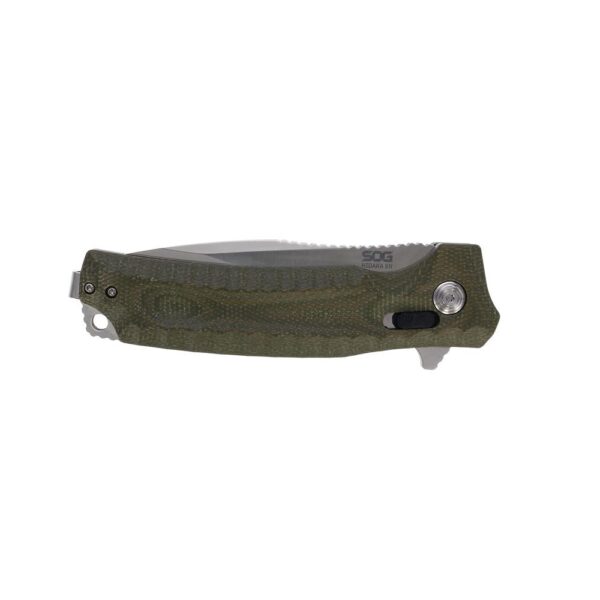 SOG Knives Hidaka XR Folding Knife 4" Modified Tanto Blade Olive Box - Precision Shot Firearms