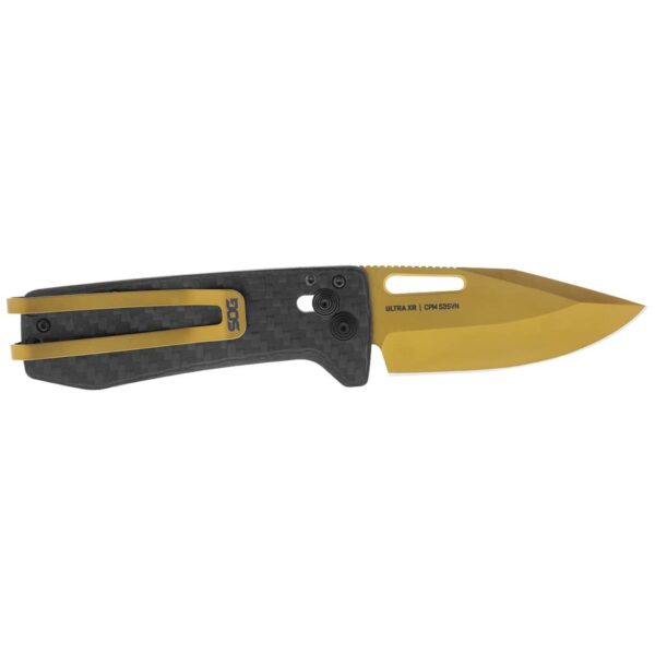 SOG Ultra XR Knife 2.8" Blade Black and Gold - Precision Shot Firearms