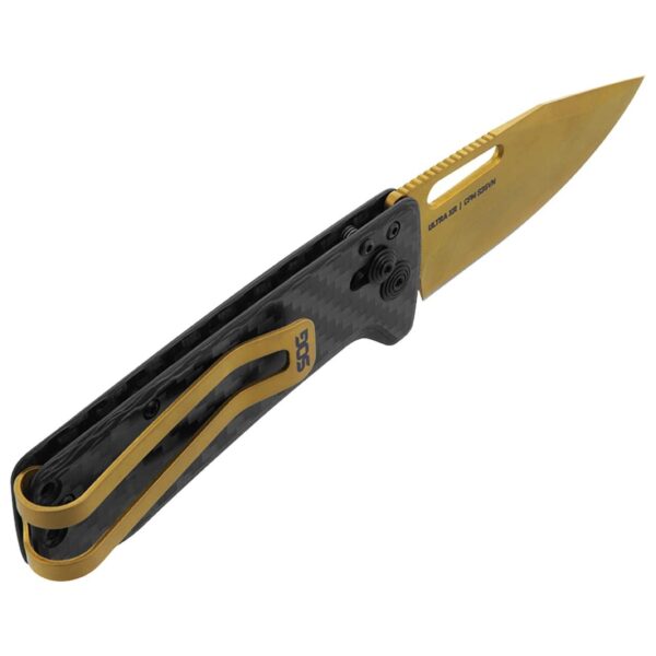 SOG Ultra XR Knife 2.8" Blade Black and Gold - Precision Shot Firearms
