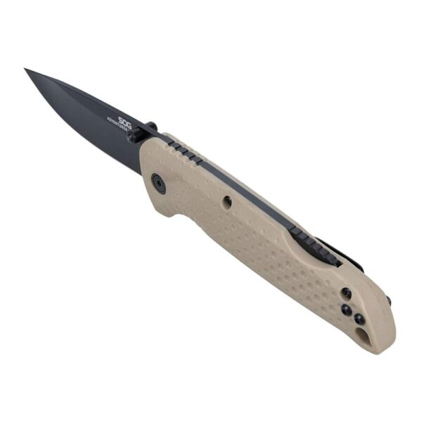 SOG Knives Adventurer LB Folding Knife 3" Drop Point Blade FDE - Precision Shot Firearms