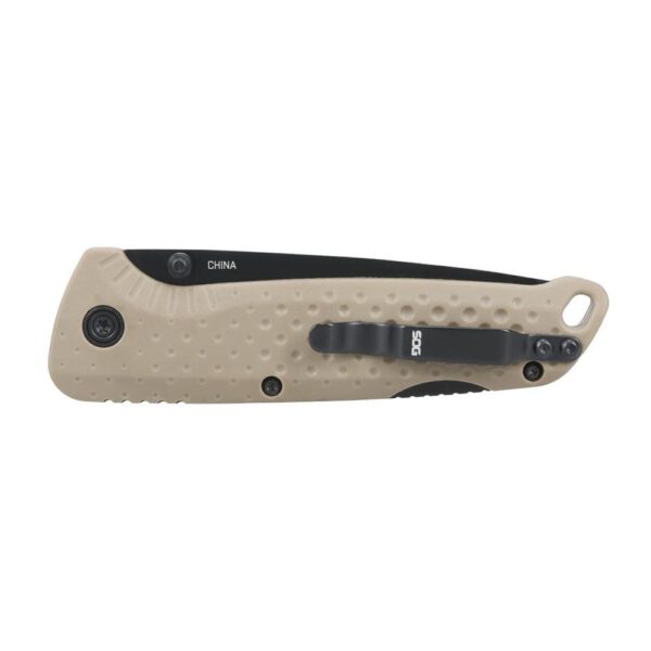 SOG Knives Adventurer LB Folding Knife 3" Drop Point Blade FDE - Precision Shot Firearms