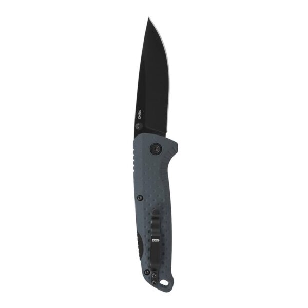SOG Knives Adventurer LB Folding Knife 3" Drop Point Blade Grey - Precision Shot Firearms