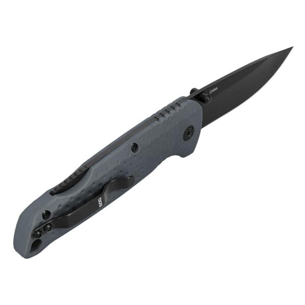 SOG Knives Adventurer LB Folding Knife 3" Drop Point Blade Grey - Precision Shot Firearms