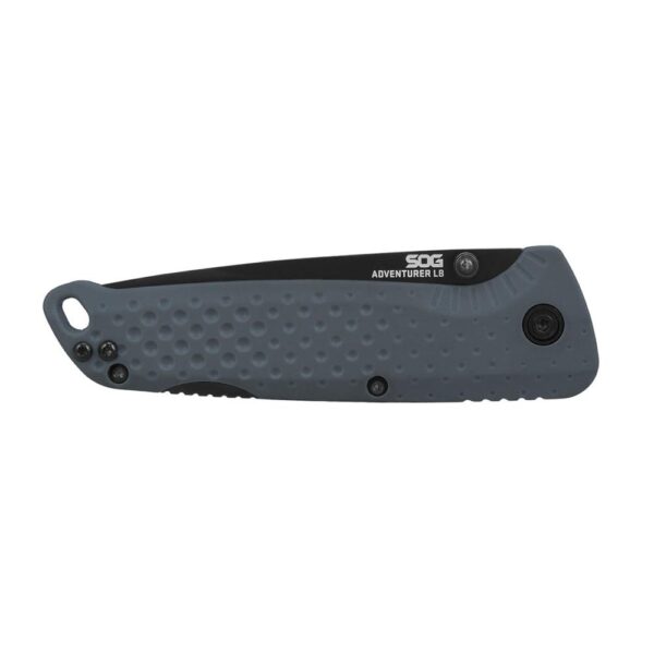 SOG Knives Adventurer LB Folding Knife 3" Drop Point Blade Grey - Precision Shot Firearms