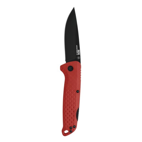 SOG Knives Adventurer LB Folding Knife 3" Drop Point Blade Red - Precision Shot Firearms