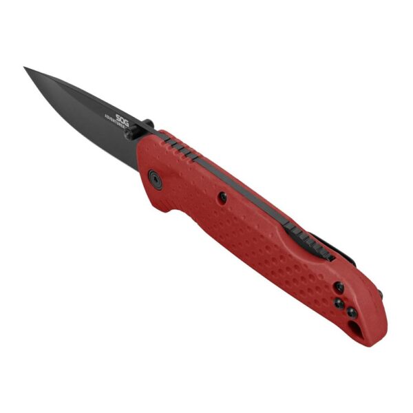 SOG Knives Adventurer LB Folding Knife 3" Drop Point Blade Red - Precision Shot Firearms