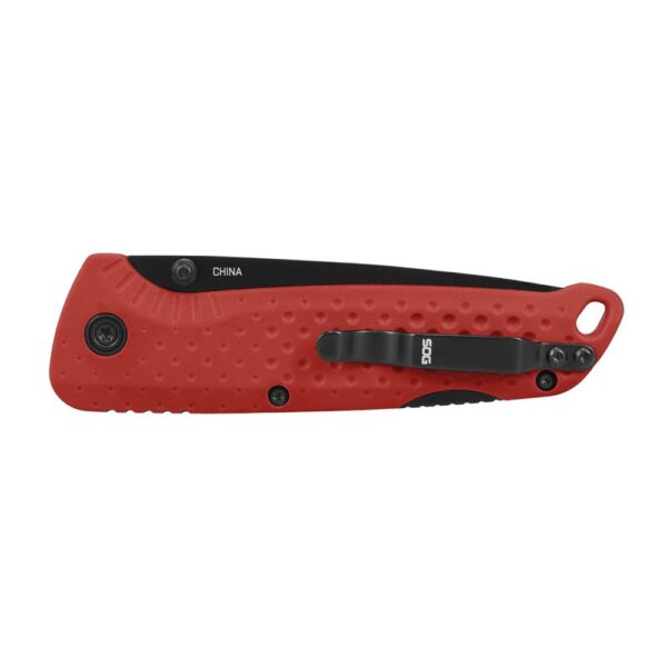 SOG Knives Adventurer LB Folding Knife 3" Drop Point Blade Red - Precision Shot Firearms