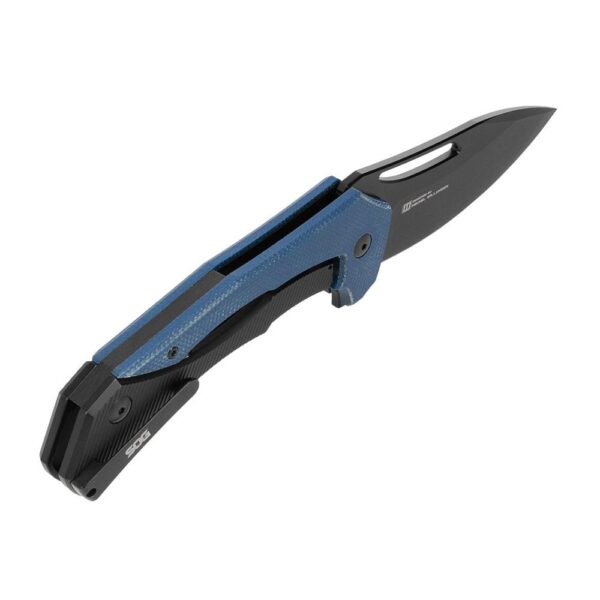 SOG Knives Bulwark FLK Folding Knife 3" Drop Point Blade Blue Presentation Box - Precision Shot Firearms