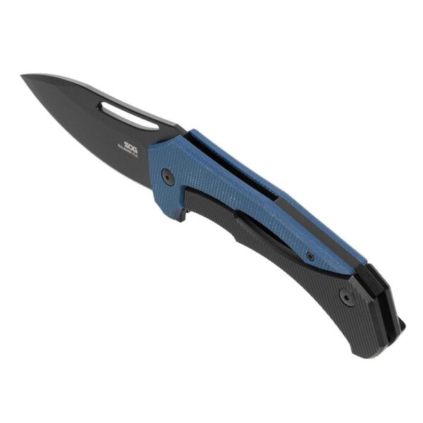 SOG Knives Bulwark FLK Folding Knife 3" Drop Point Blade Blue Presentation Box - Precision Shot Firearms