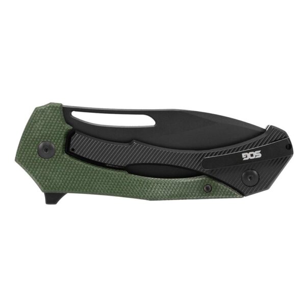 SOG Knives Bulwark FLK Folding Knife 3" Drop Point Blade OD Green Presentation Box - Precision Shot Firearms