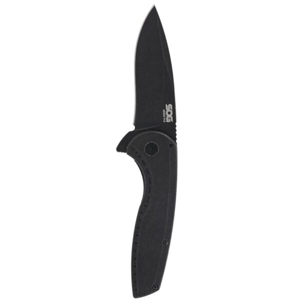SOG Knives Aegis FLK 2.0 Folding Knife 3-1/4" Drop Point Blade Black Blister - Precision Shot Firearms
