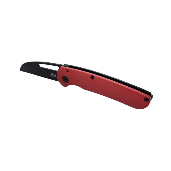 SOG Knives Escape FL Folding Knife 3" Sheepsfoot Blade Red Black - Precision Shot Firearms