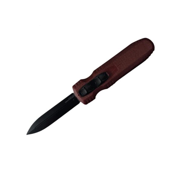 SOG Knives Pentagon OTF Knife 3-4/5" Spear Point Blade Dark Red Box - Precision Shot Firearms