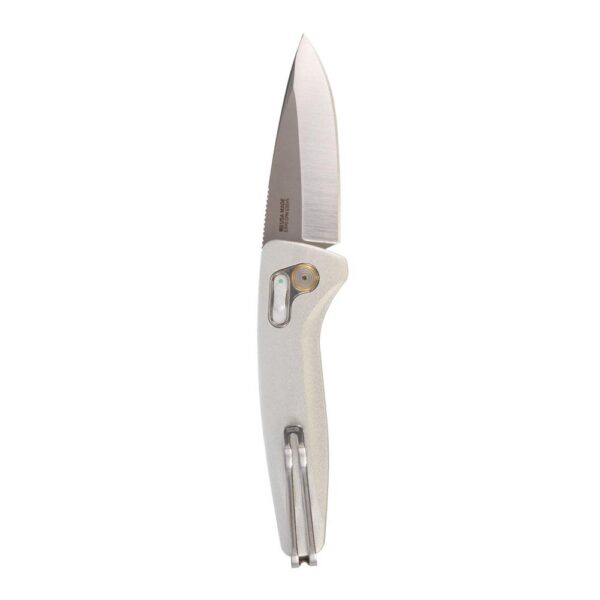 SOG Knives One-Zero AU Folding Knife 3-1/10 Drop Point Blade Silver Chrome - Precision Shot Firearms