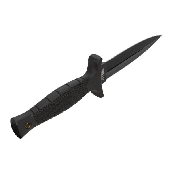 SOG Knives Nightshade Fixed Knife 4-3/4" Spear Point Blade Black - Precision Shot Firearms