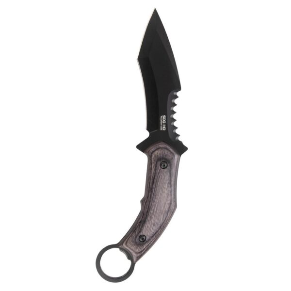 SOG Knives Phantom Edge Fixed Knife 4-3/4 Tanto Blade Black - Precision Shot Firearms