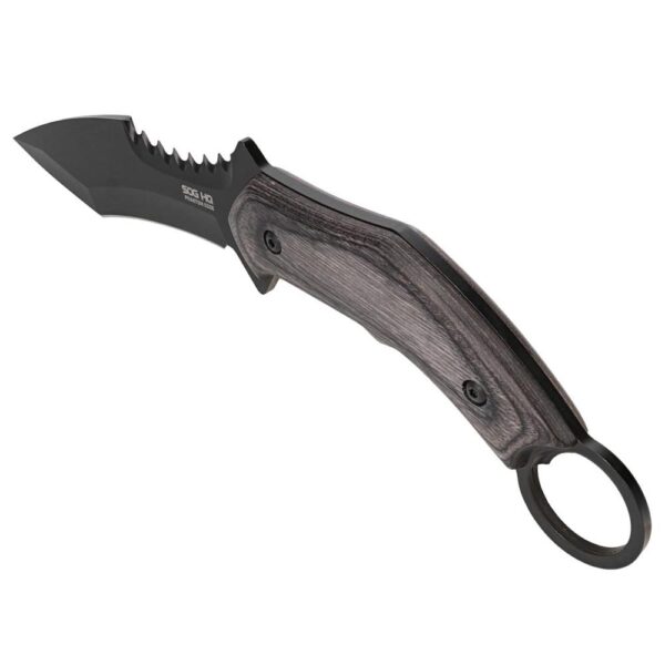 SOG Knives Phantom Edge Fixed Knife 4-3/4 Tanto Blade Black - Precision Shot Firearms