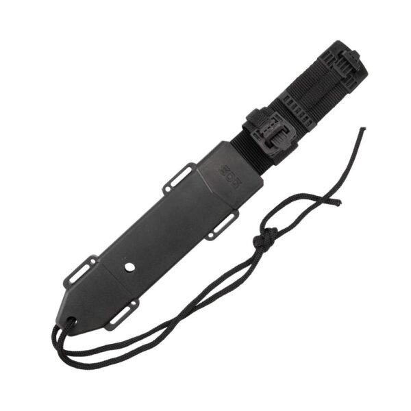 SOG Knives Pinnacle Bowie Fixed Knife 7-1/2" Clip Point Blade Black - Precision Shot Firearms