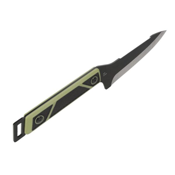 SOG Knives Terragrip Camp Knife 6-7/10" Drop Point Blade Black Green - Precision Shot Firearms