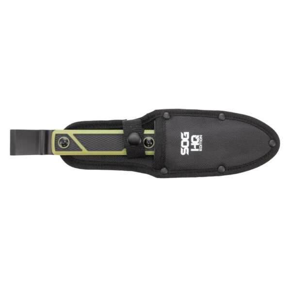 SOG Knives Compound Tac-Pry Fixed Knife 4" Pry Bar Blade Green Black - Precision Shot Firearms