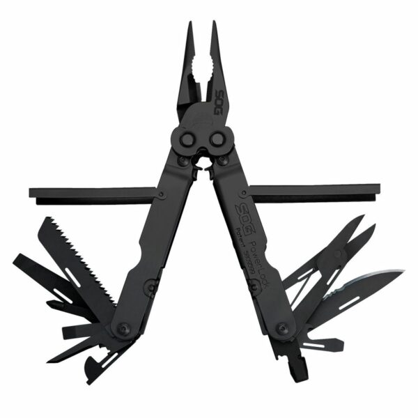 SOG Powerlock Scissors Black Multi-Tool with Nylon Pouch - Precision Shot Firearms