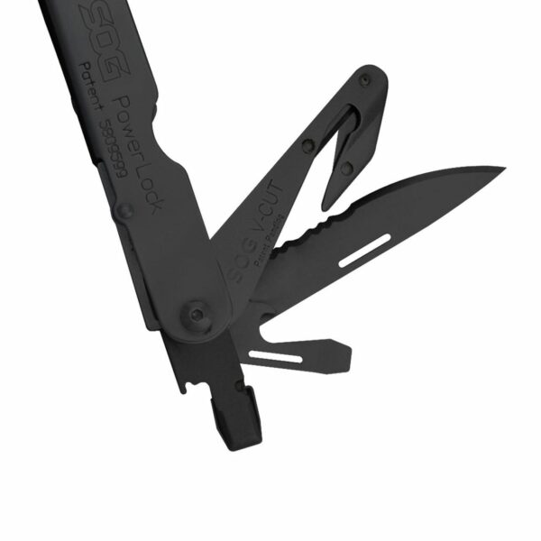 SOG Powerlock V-Cutter Multi-Tool Black with Nylon Pouch - Precision Shot Firearms
