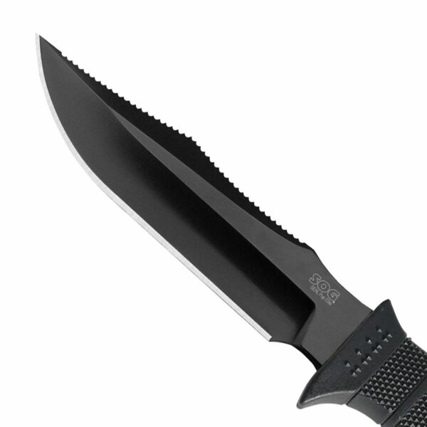 SOG SEAL Pup Elite Knife 4.85" Blade Black with Nylon Sheath - Precision Shot Firearms