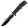 SOG SEAL Pup Elite Knife 4.85" Partially Serrated Blade Black with Nylon Sheath - Precision Shot Firearms