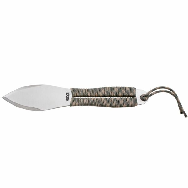 SOG Fling Throwing Knives 2.8" Blade Green and Tan Paracord Wrapped Set of 3 - Precision Shot Firearms