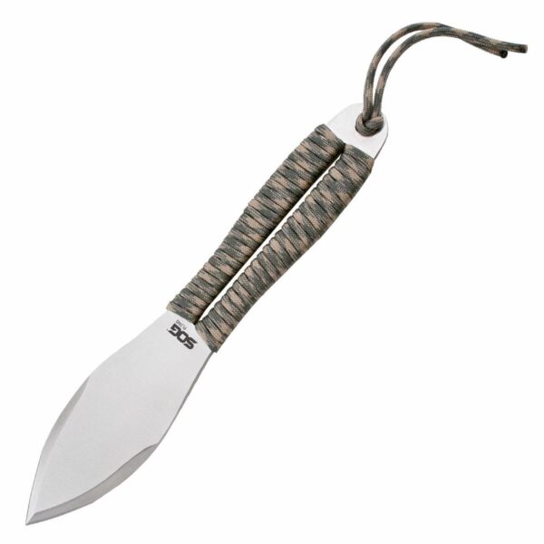 SOG Fling Throwing Knives 2.8" Blade Green and Tan Paracord Wrapped Set of 3 - Precision Shot Firearms