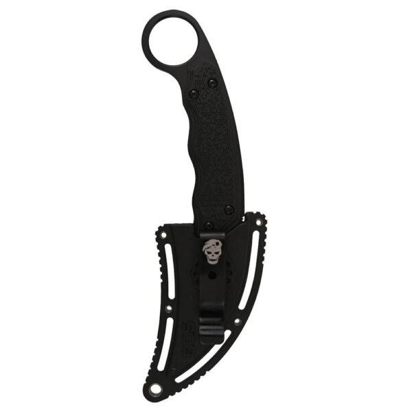 SOG Gambit Blackout Fixed Knife 2-3/5" Sheepsfoot Blade Black - Precision Shot Firearms