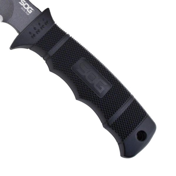 SOG Seal Pup Fixed Blade Knife 4-3/4" Clip Point Blade Black with Nylon Sheath - Precision Shot Firearms