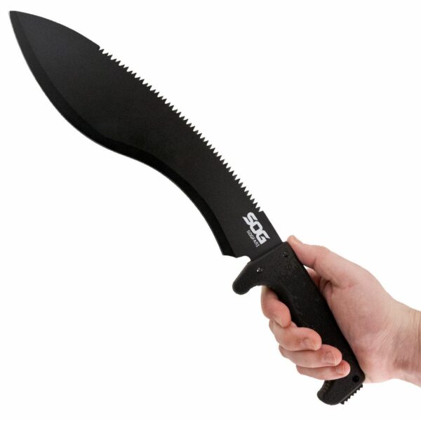 SOG SOGfari Kukri Machete 12" Blade Black - Precision Shot Firearms