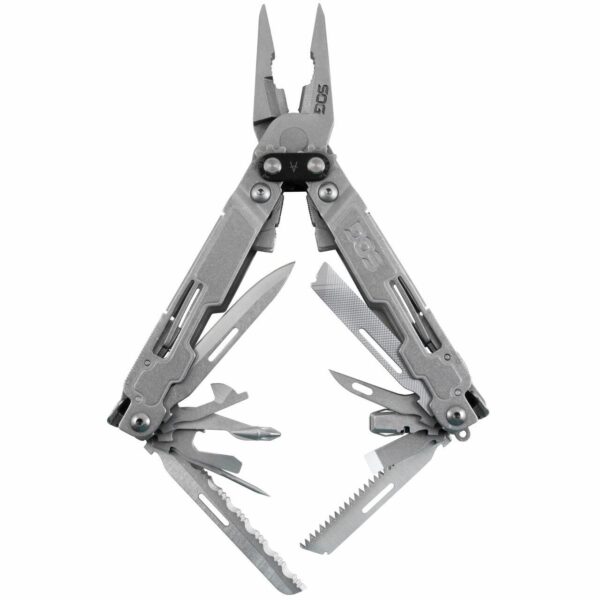 SOG Poweraccess Deluxe Multi-Tool Silver w/ Fabric Sheath and Hex Bit Kit - Precision Shot Firearms