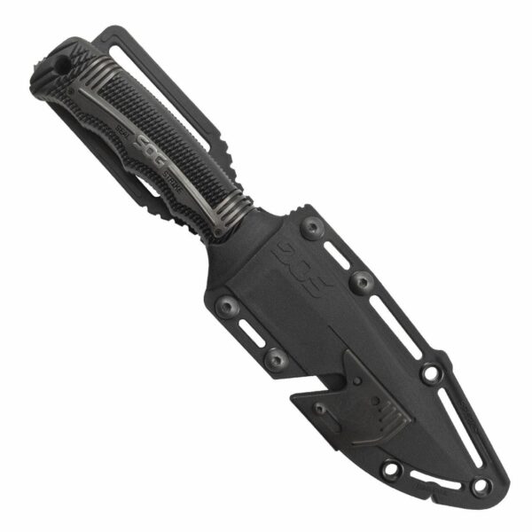 SOG SEAL Strike Knife 4.9" Partially Serrated Blade Black - Precision Shot Firearms