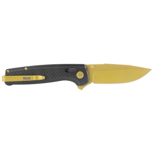 SOG Terminus XR LTE Folding Knife 2.95" Blade Black and Gold - Precision Shot Firearms