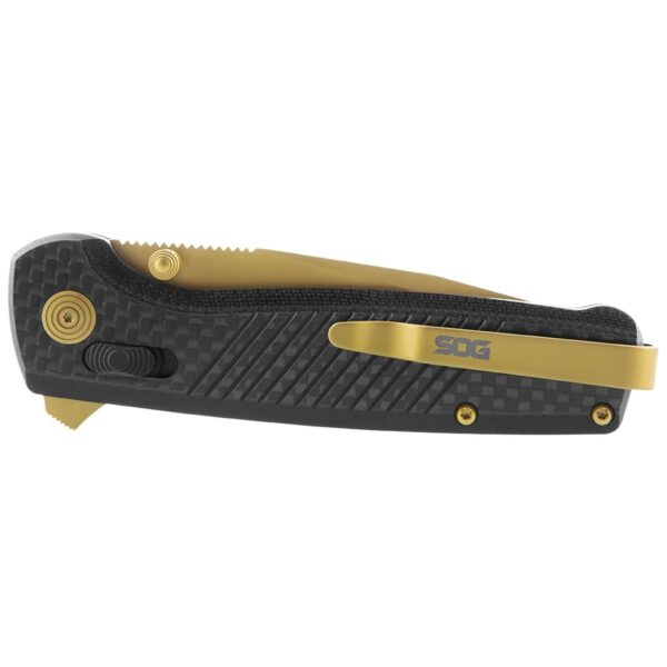SOG Terminus XR LTE Folding Knife 2.95" Blade Black and Gold - Precision Shot Firearms