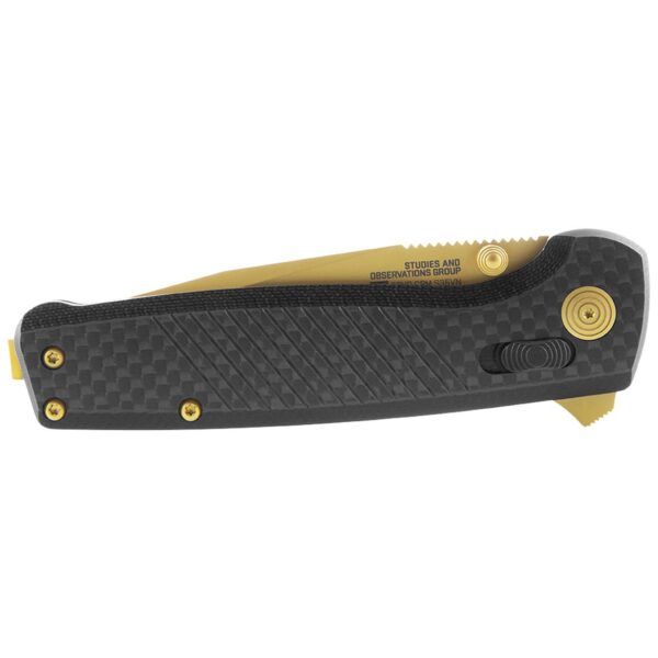 SOG Terminus XR LTE Folding Knife 2.95" Blade Black and Gold - Precision Shot Firearms