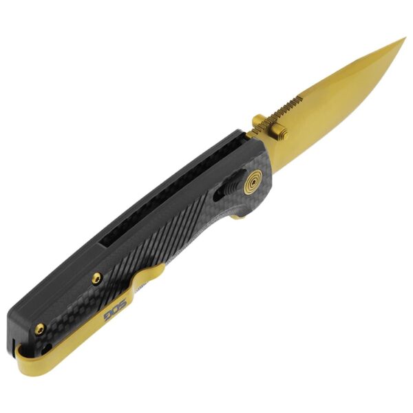 SOG Terminus XR LTE Folding Knife 2.95" Blade Black and Gold - Precision Shot Firearms
