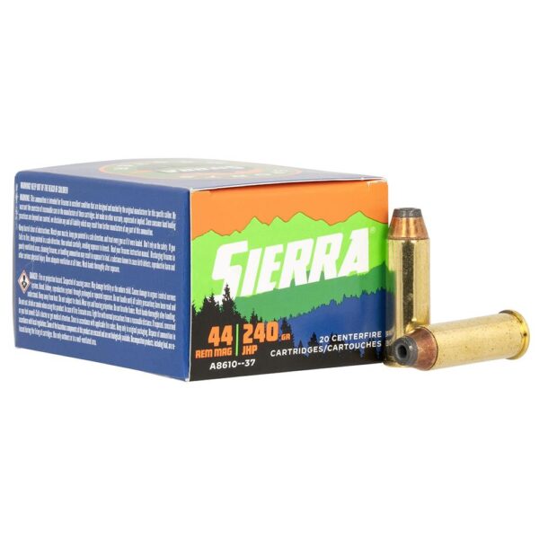 Sierra Sports Master Handgun Ammunition .44 Rem Mag 240gr JHP 20/ct - Precision Shot Firearms