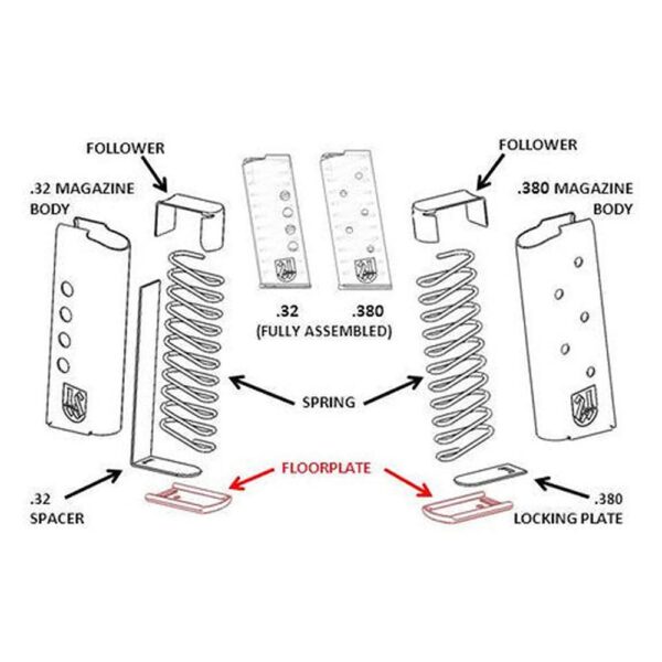 Seecamp .32 Magazine Extension Polished Aluminum - Precision Shot Firearms